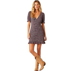 Divided By H&M Womens Dress Sz XS Floral Short Mini 90's Y2k Boho Bohemian Rodeo